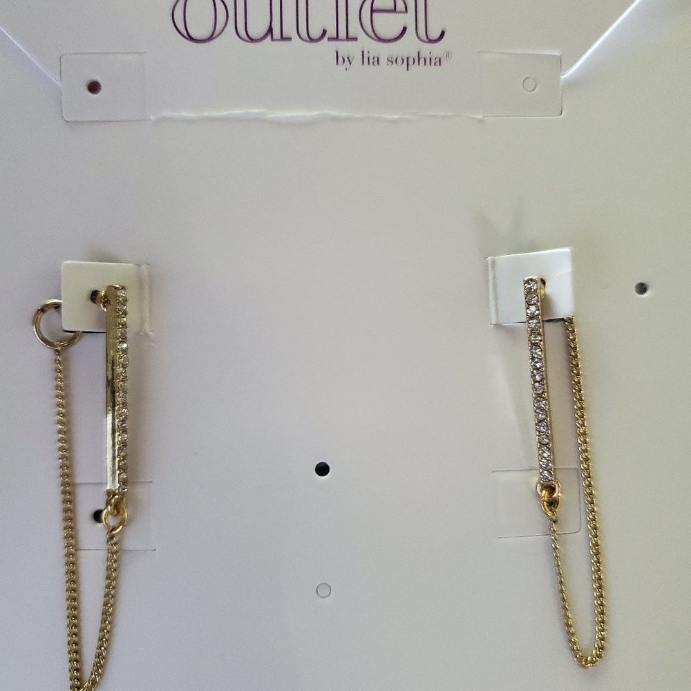 Lia Sophia Outlet Gold Dangling Earrings